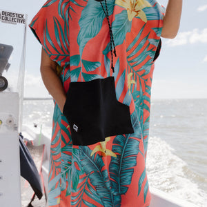 Changing Poncho: Palms Coral