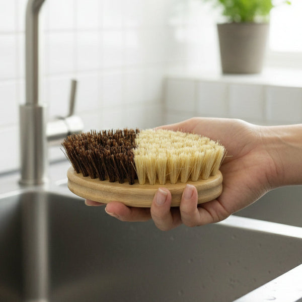 Bamboo Multipurpose Cleaning Brush | Sisal & Coconut Bristle