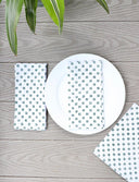 Cloth Napkins- Green Squares - Set of 4