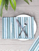Cloth Napkins- Ocean Stripes- Set of 4