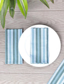Cloth Napkins- Ocean Stripes- Set of 4