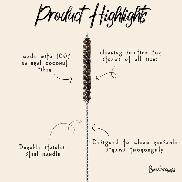 Coconut Fiber Straw Cleaner