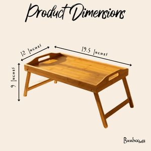 Collapsible Bamboo Bed Tray