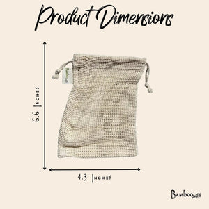 Cotton Mesh Wash Bag