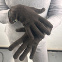 Bedford Recycled Cashmere Gloves - Cocoa