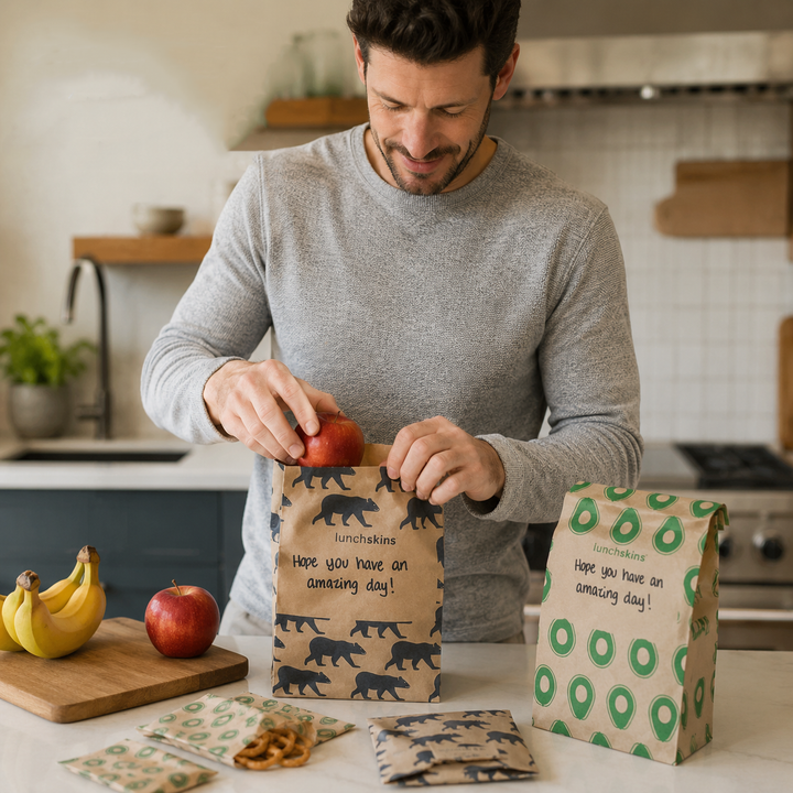 Compostable Paper Lunch Sacs Variety Pack