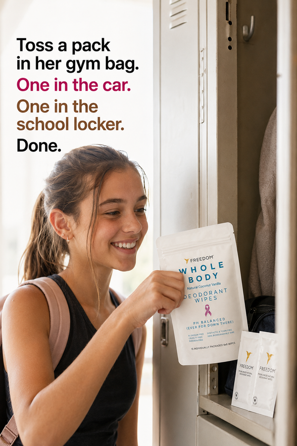 Whole Body Deodorant Wipes