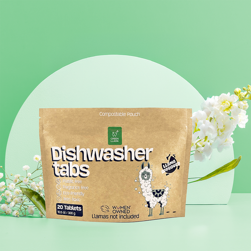 NEW - Fragrance & PVA Free Dish Washer Tabs - No Plastic, Non Toxic