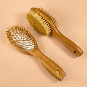 Bamboo Double-Sided Hair Brush