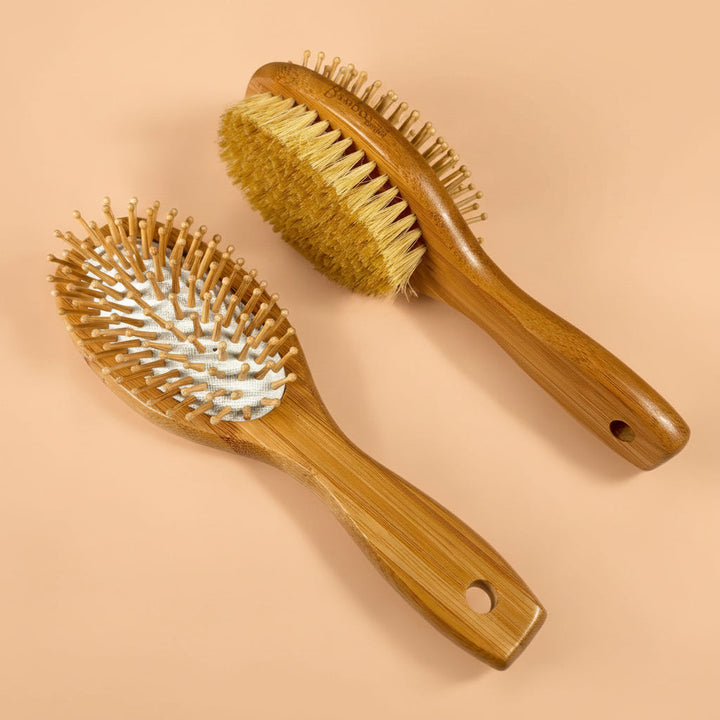 Bamboo Double-Sided Hair Brush