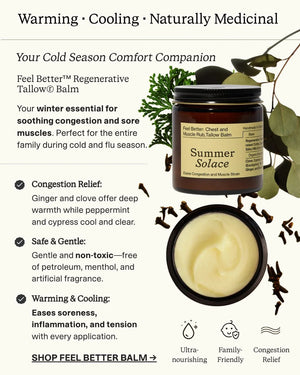 Feel Better™ Balm – Chest & Muscle Rub with Clove, Cypress & Turmeric