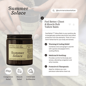 Feel Better™ Balm – Chest & Muscle Rub with Clove, Cypress & Turmeric
