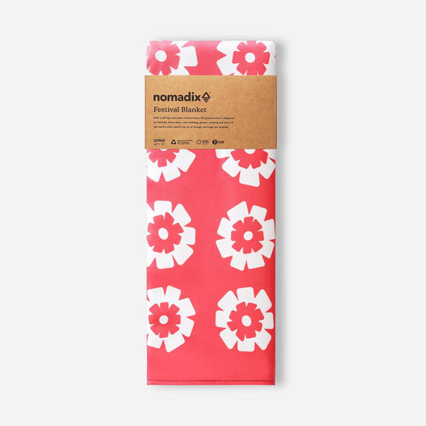 Festival Blanket: Fresh Flowers Coral
