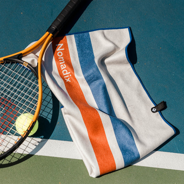 Fitness Towel: Rally White Red and Blue