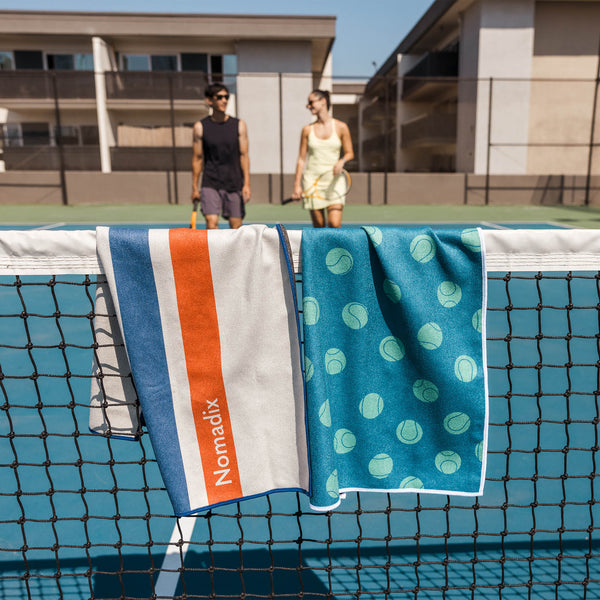 Fitness Towel: Rally White Red and Blue
