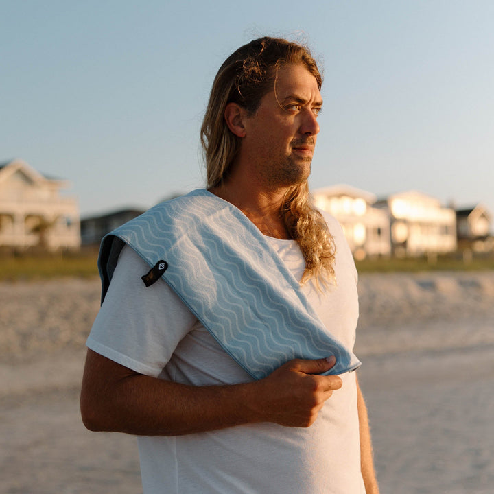 Fitness Towel: Regenerative Pale Blue