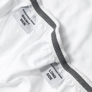 Organic Cotton White Duvet Cover & Fitted Sheet Set