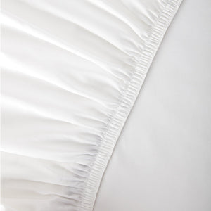 Organic Cotton White Fitted Sheet