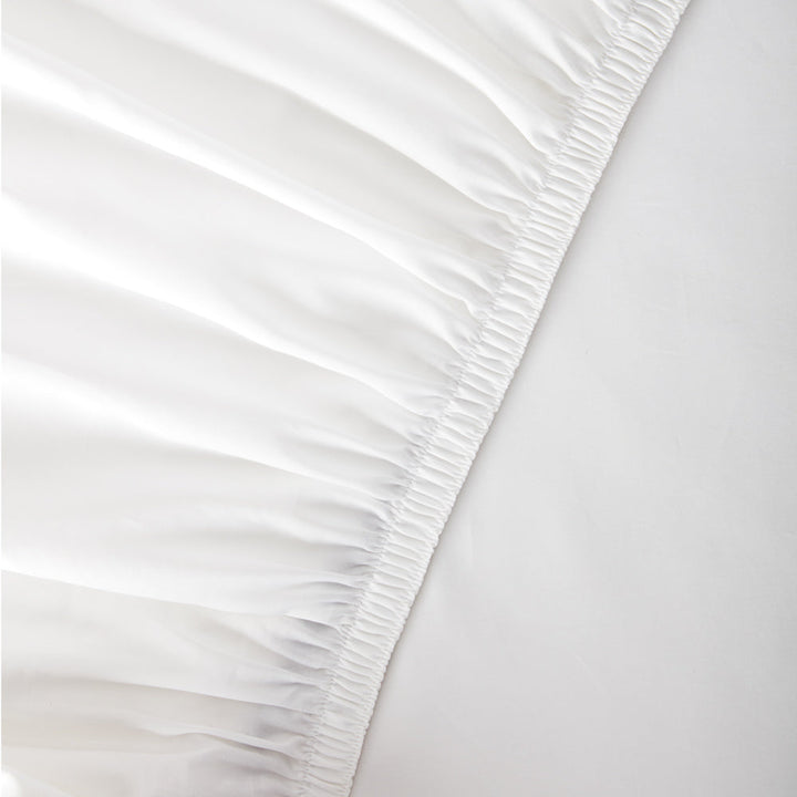 Organic Cotton White Fitted Sheet