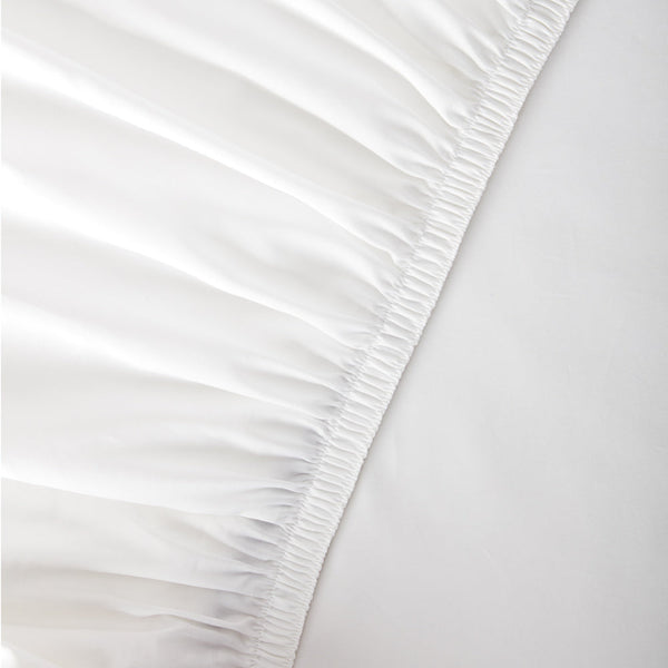 Organic Cotton White Duvet Cover & Fitted Sheet Set