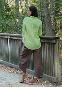 Good Boyfriend Shirt - Floral Escape Olive Oil Overdye