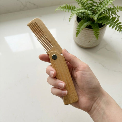 Foldable Bamboo Hair Comb