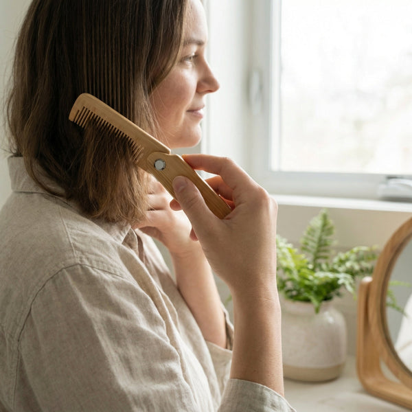 Foldable Bamboo Hair Comb