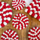 Candy Cane Eco Coasters