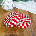 Candy Cane Eco Coasters