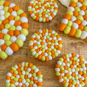 Candy Corn Eco Coasters
