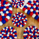 Red White and Blue Eco Coasters