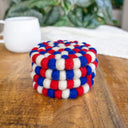 Red White and Blue Eco Coasters