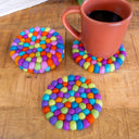 Shiny Happy Eco Coasters - Rainbow