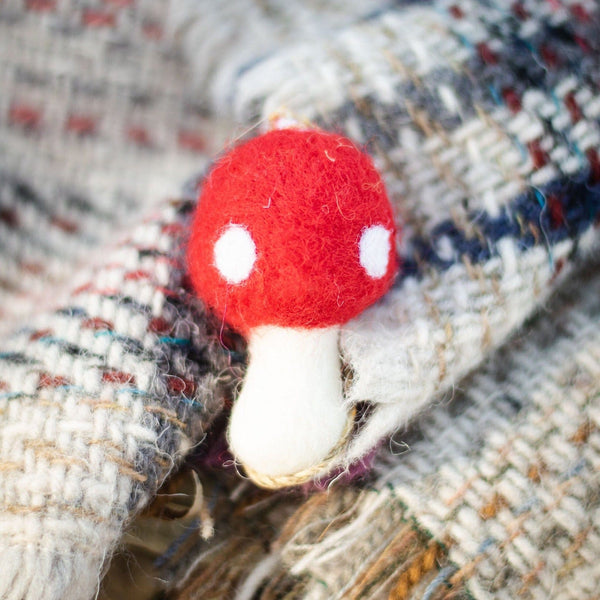Amanita Mushrooms - Set of 3
