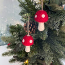Red Toadstool Ornaments - Set of 3