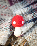 Red Toadstool Ornaments - Set of 3