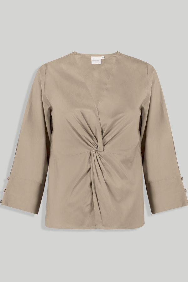 Front Twist Top in Ecru
