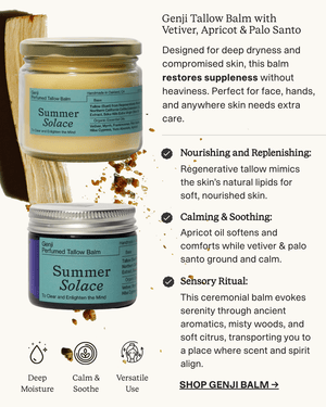 Genji –Perfumed Tallow Balm with Vetiver, Apricot & Palo Santo