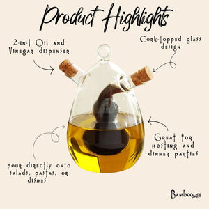 Glass Oil and Vinegar Cruet