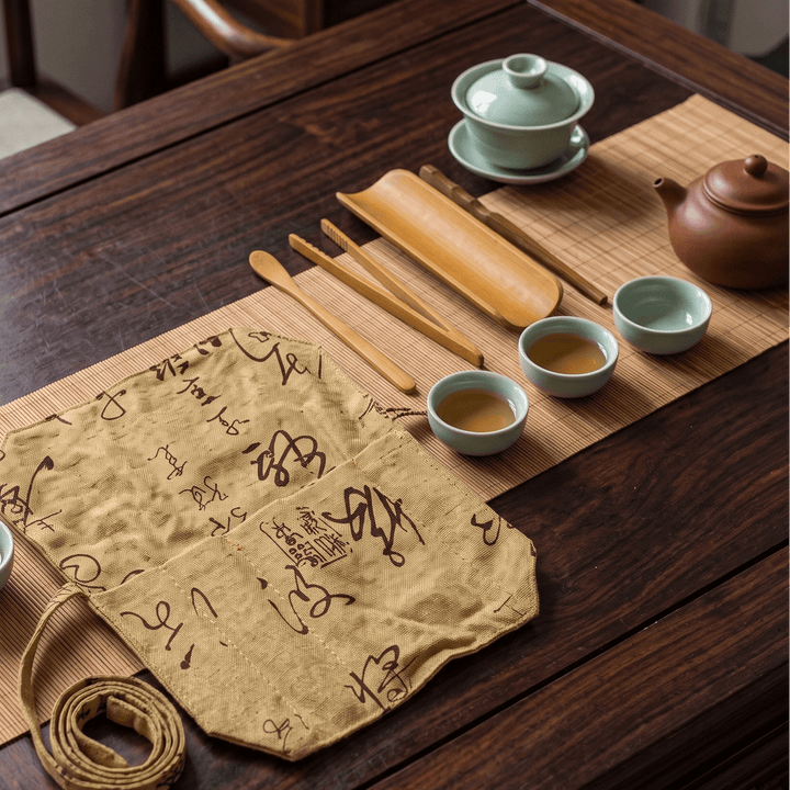 Gongfu Bamboo Tea Tools With Pouch