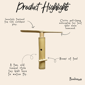 Bamboo Dragonfly Copter Kids Toy