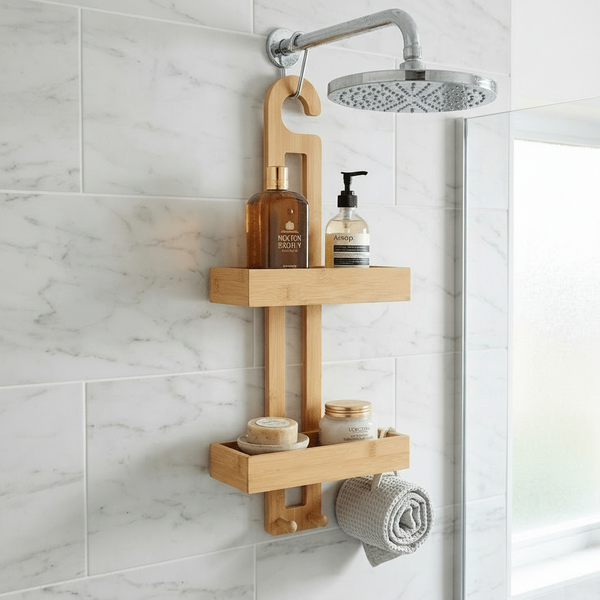 Hanging Bamboo Shower Caddy