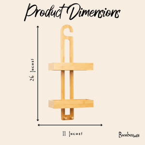 Hanging Bamboo Shower Caddy