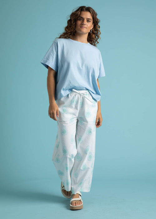 Shore Pant - Totem Paisley Seaglass & Cerulean