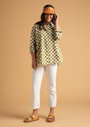 Good Boyfriend Shirt - Checkerboard Olive Oil