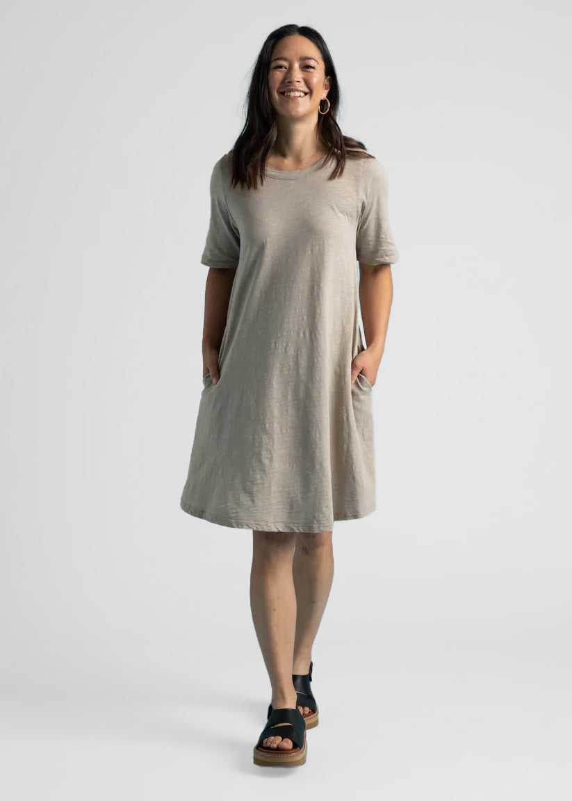 Good Tee Dress - Pebble