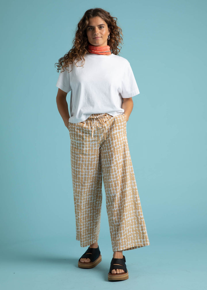 Shore Pant - Messy Dots Baked Clay