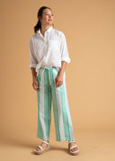 Shore Pant - Mixed Up Stripe - Seaglass & Cerulean