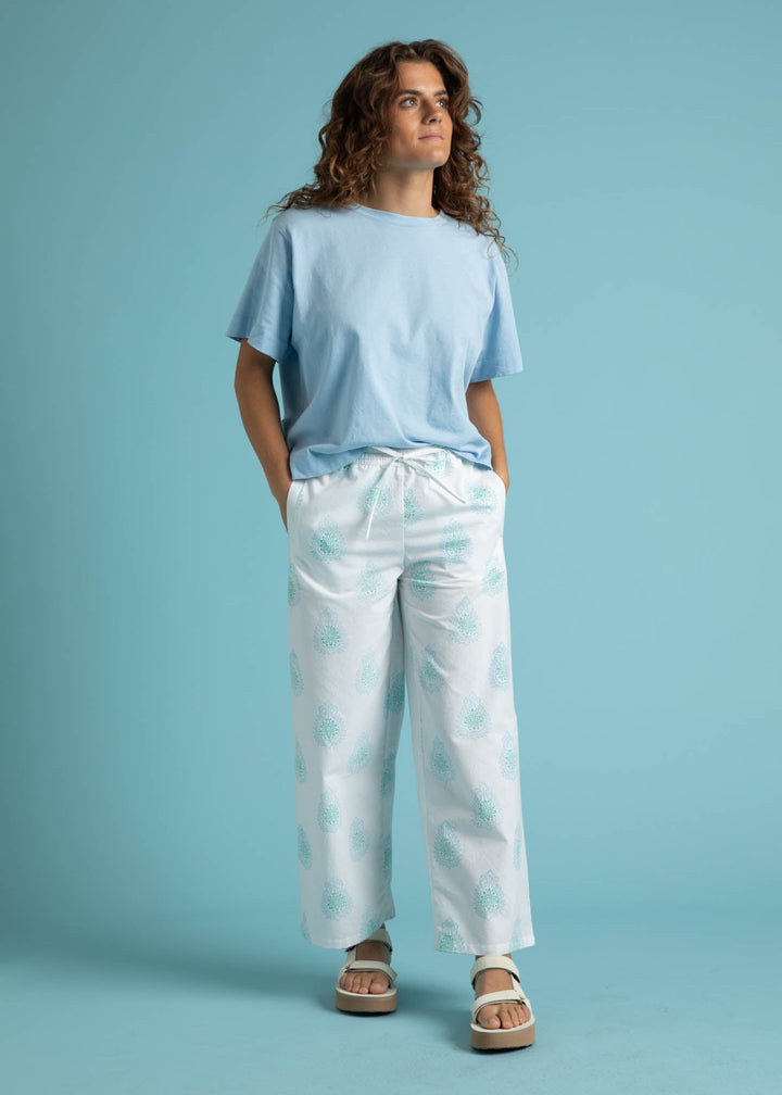 Shore Pant - Totem Paisley Seaglass & Cerulean
