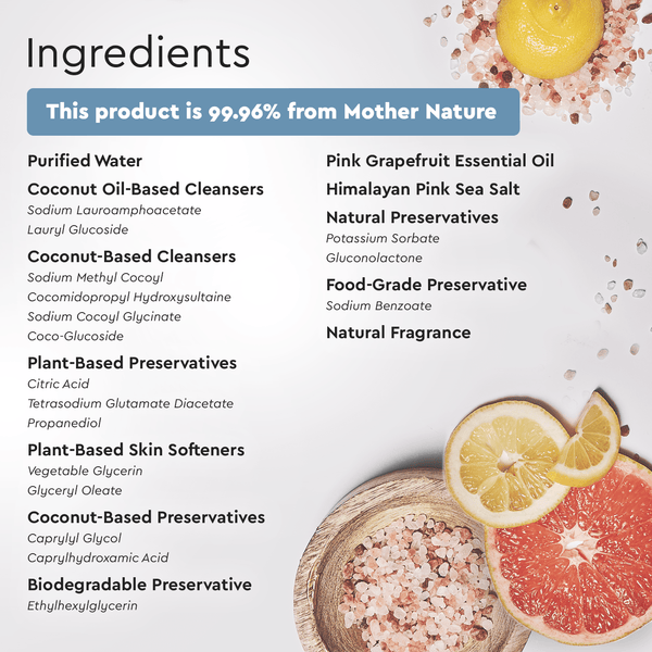 Puracy Natural Body Wash - Acidified, PH Balanced